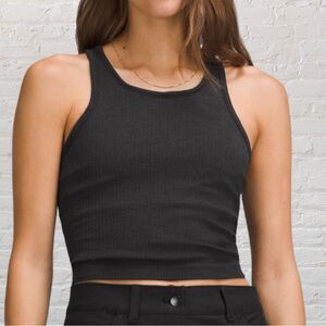 LULULEMON EBB TO STREET CROPPED RACERBACK TANK TOP SIZE 10